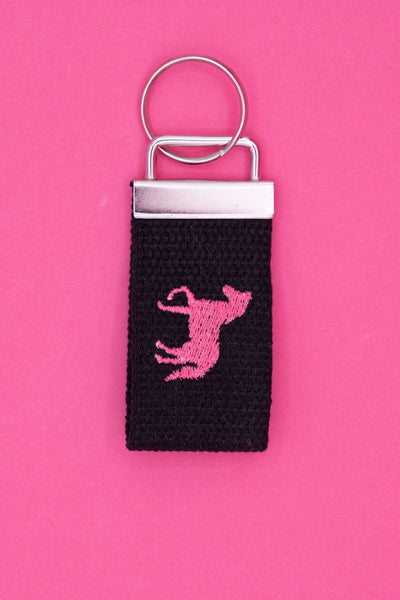 Embroidered Pony Keychain