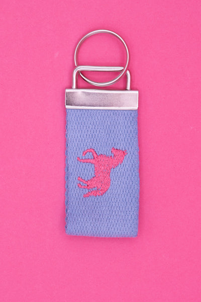 Embroidered Pony Keychain