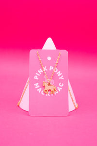 Pony Necklace Custom Card