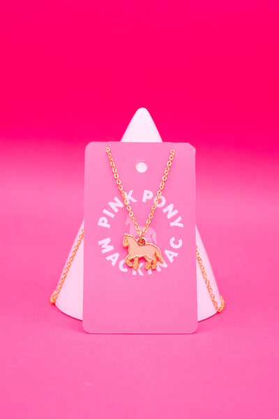 Pony Necklace Custom Card