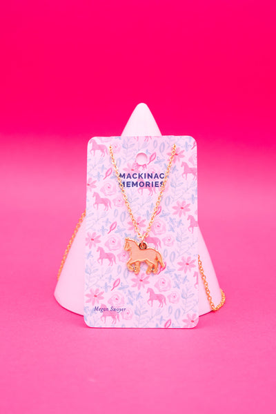 Pony Necklace Custom Card