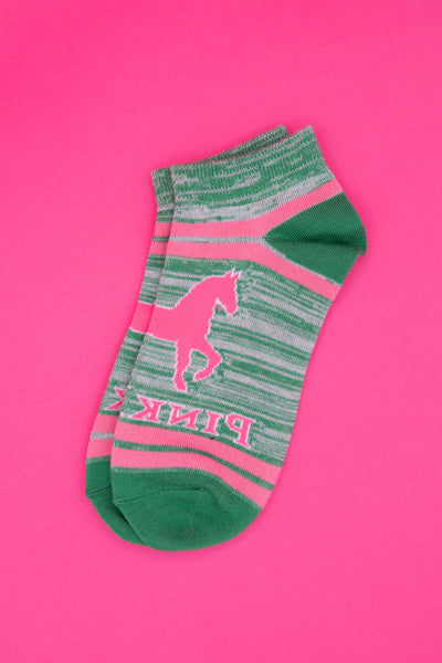 Pink Pony Big Logo Short Sock