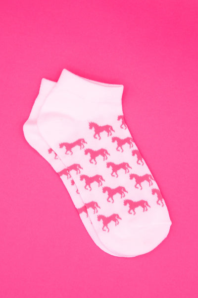 Grid Pattern Short Sock