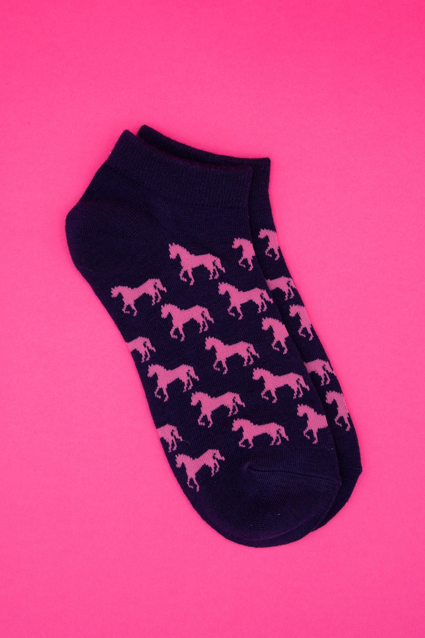 Grid Pattern Short Sock