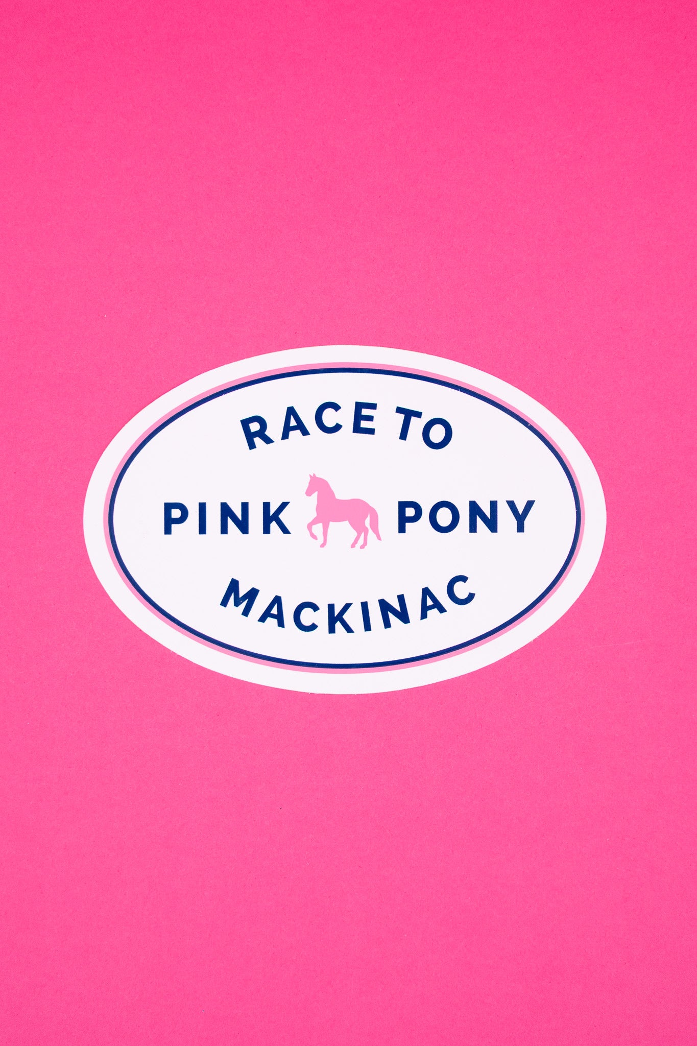 Oval Race Sticker