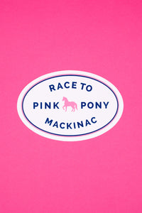 Oval Race Sticker