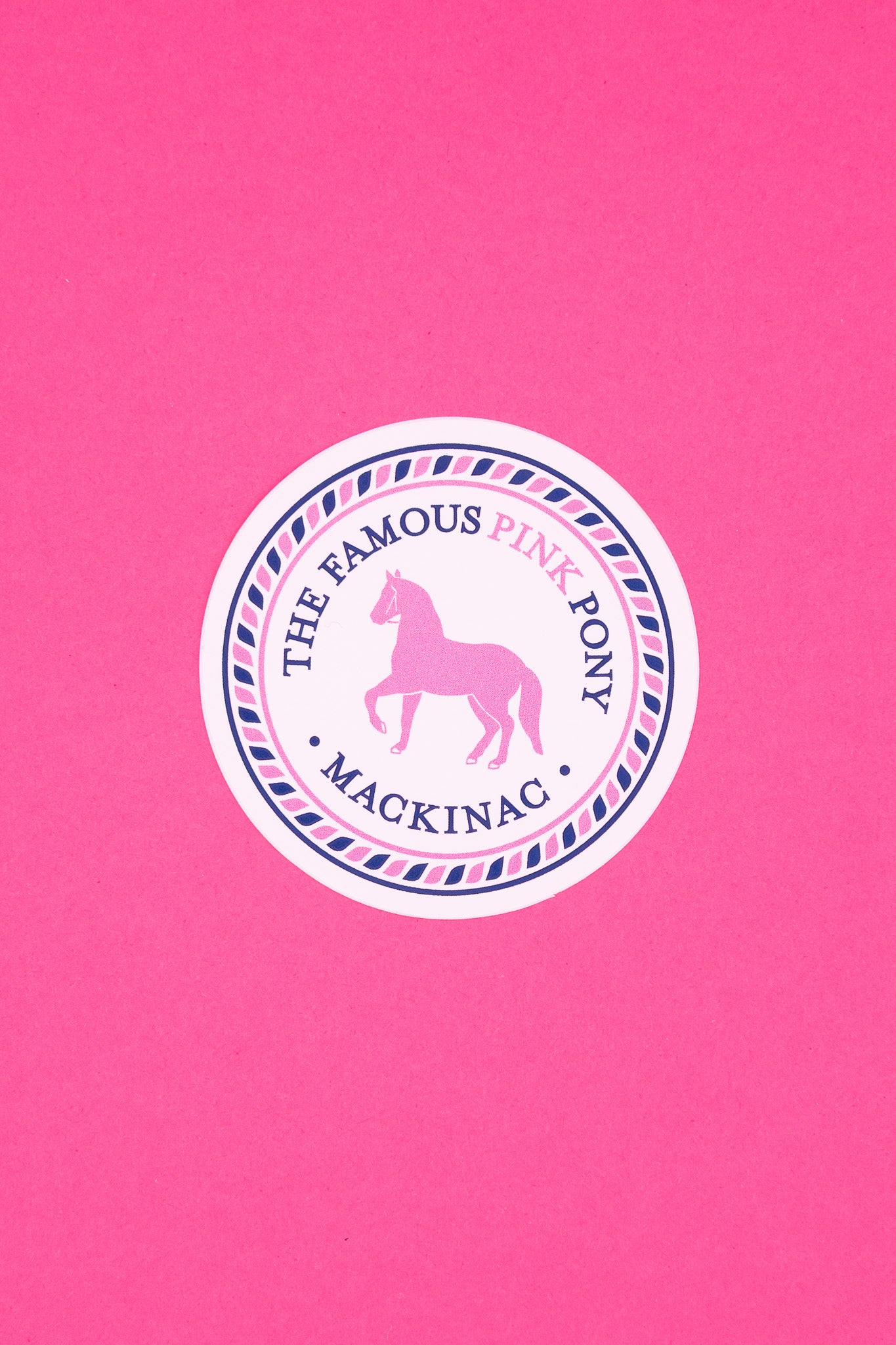 Famous Circle Logo Sticker