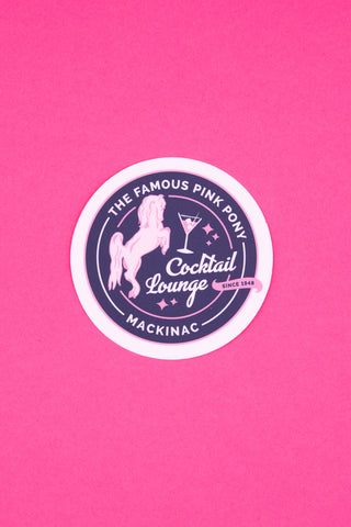 Sticker Retro Circle Logo