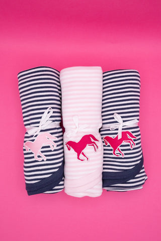 Striped Blanket with Pony