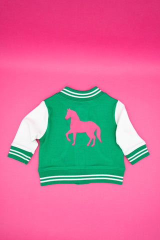 Baby Varsity Jacket with Pony
