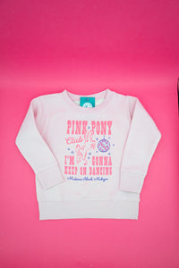 Toddler Pink Pony Graphic Crewneck Sweatshirt