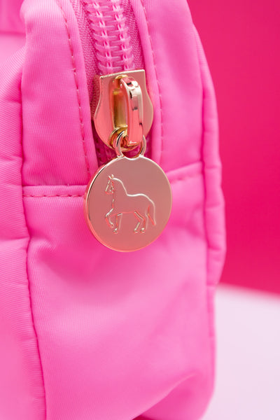 Custom Pony Charm Small Pouch with Patch