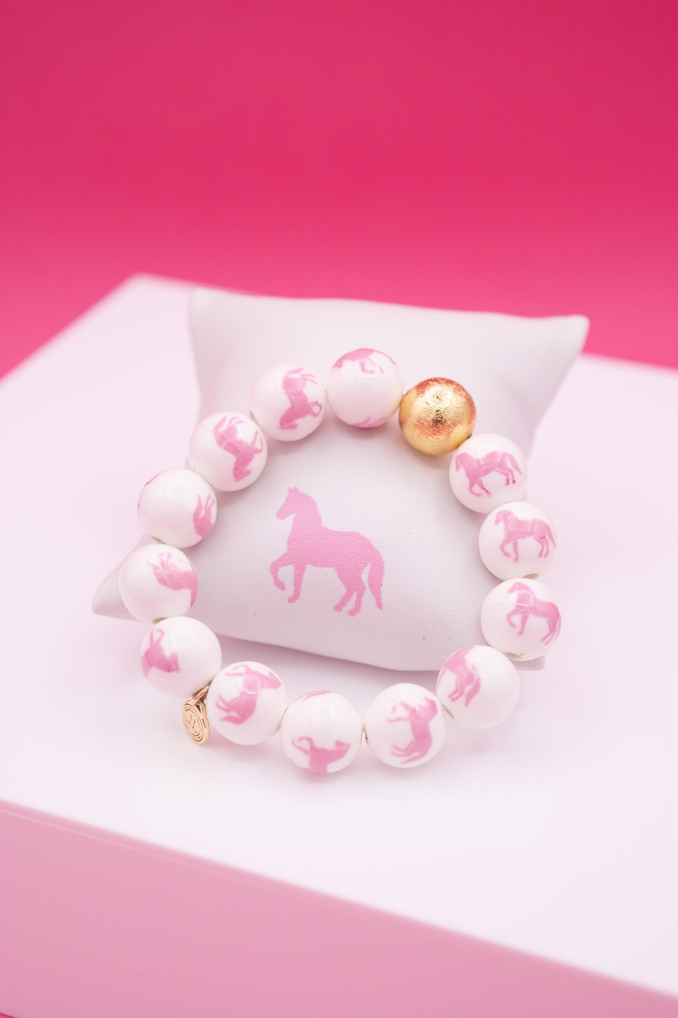 Custom Pink Pony Bracelet