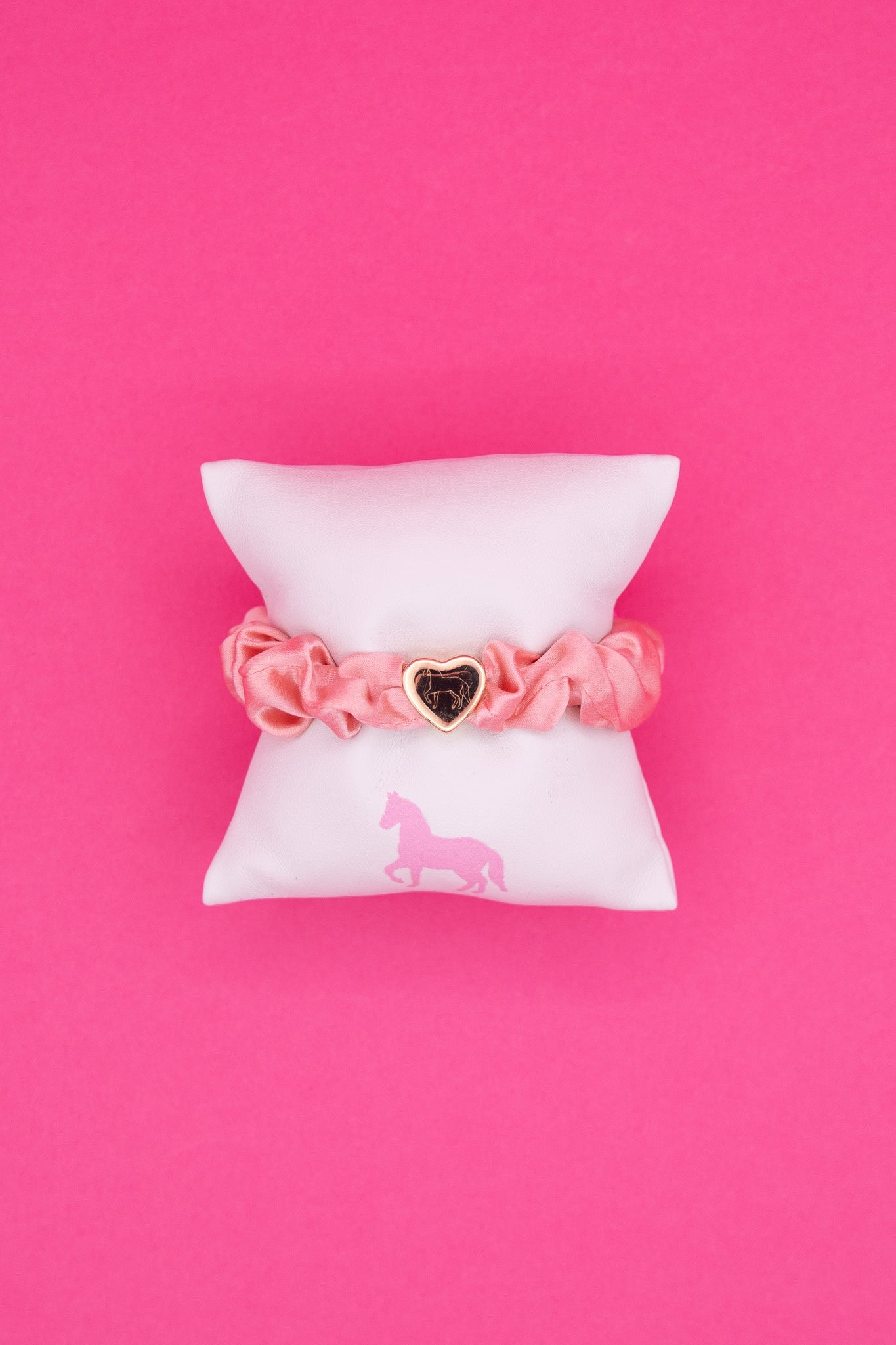 Satin Heart Scrunchie