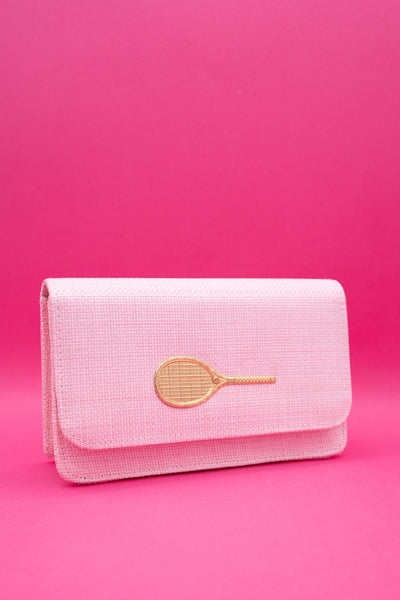 Ruby Straw Clutch
