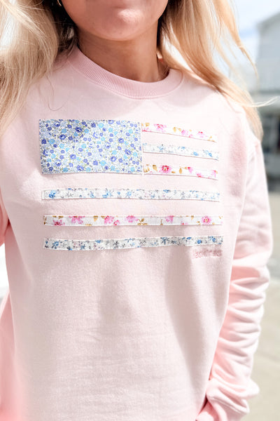 Flag Applique Sweatshirt