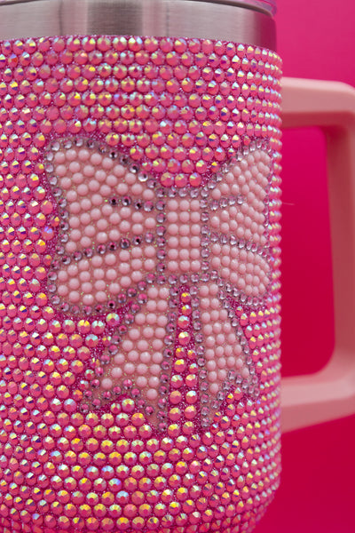 Sequin 40oz Bow Tumbler