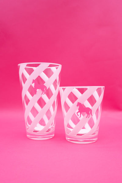 White Stripe Acrylic Tumbler