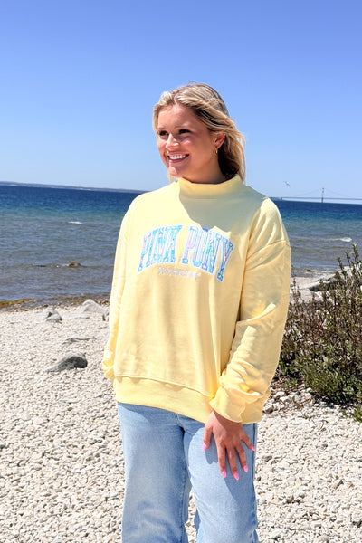 PPM Mock Neck Sweatshirt-Butter