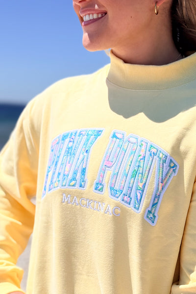 PPM Mock Neck Sweatshirt-Butter
