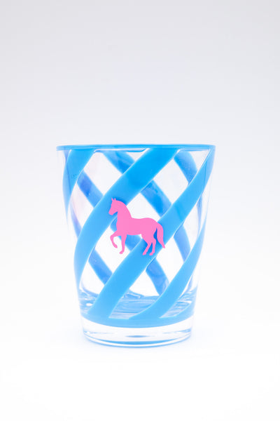 Blue Stripe Acrylic Tumbler