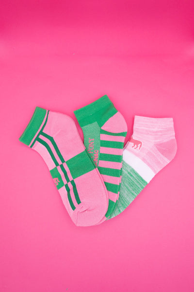 3 Pack Custom Stripe Stack Socks