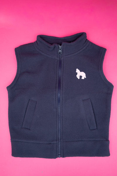Toddler Fleece Vest with Pony