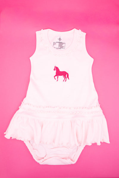 Infant Ruffle Top Dress with Bloomer