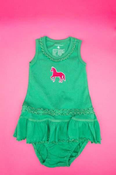 Infant Ruffle Top Dress with Bloomer