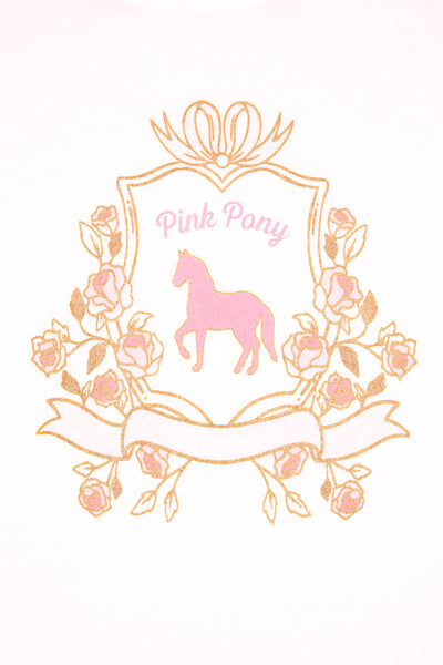 Youth Pony Crest T-Shirt - White