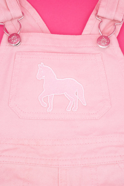 Infant/Toddler Denim Overalls with Pony