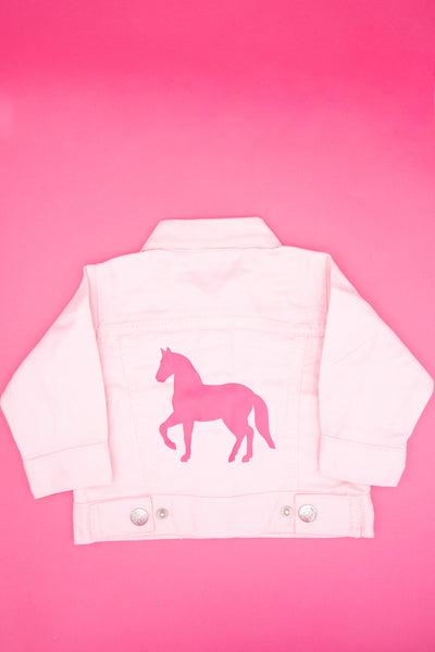Infant/Toddler Denim Jacket with Pony