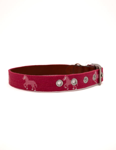 Pink Pony Icon Dog Collar