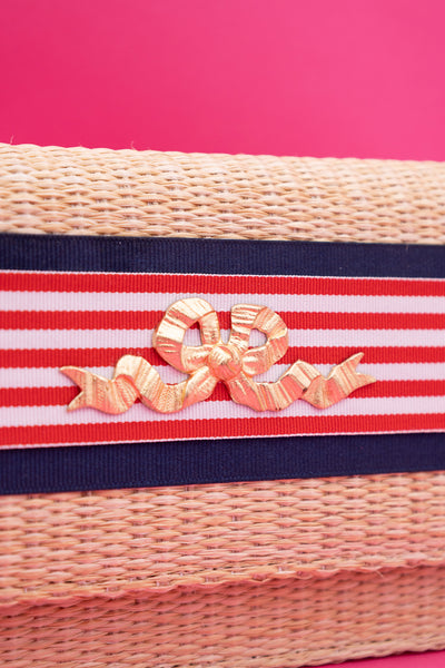 Ruby Straw Clutch