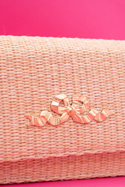 Ruby Straw Clutch
