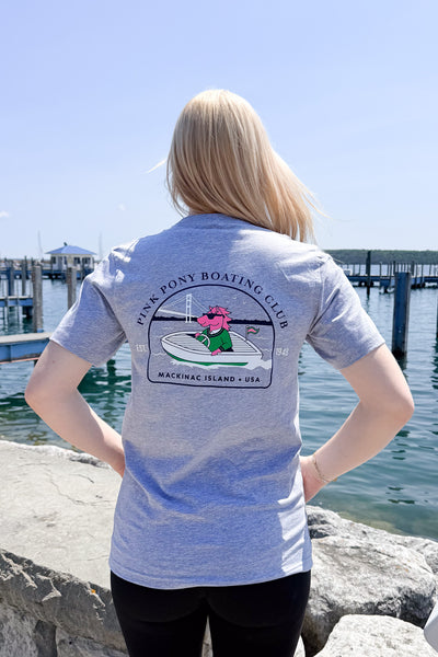 Boating Club T-shirt-Grey