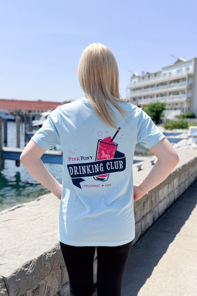Drinking Club Rum Runner T-Shirt-Ice Blue
