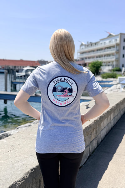 Kayak Pony T-shirt Heather Grey