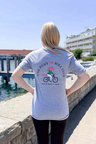 Bike Club T-shirt Heather Grey