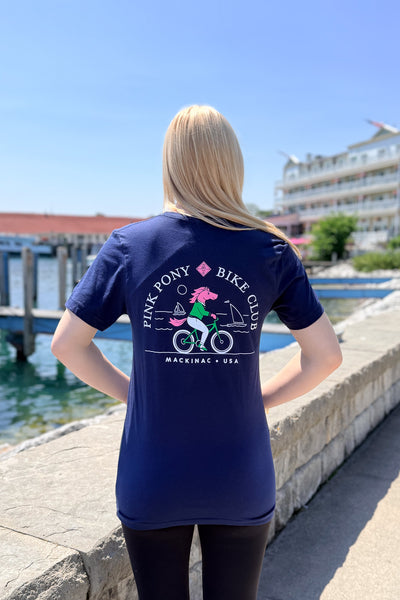 Bike Club T-shirt Navy
