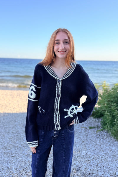 Sketchbook Sailboat Cardigan
