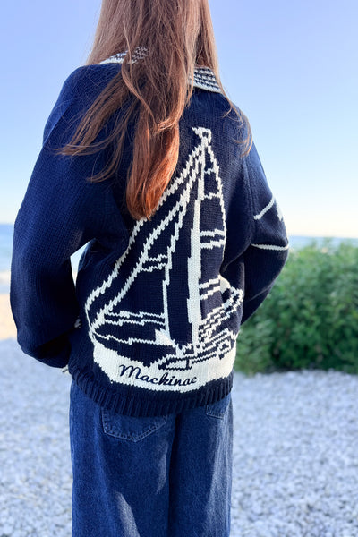 Sketchbook Sailboat Cardigan