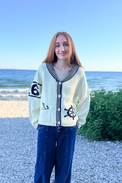 Sketchbook Sailboat Cardigan