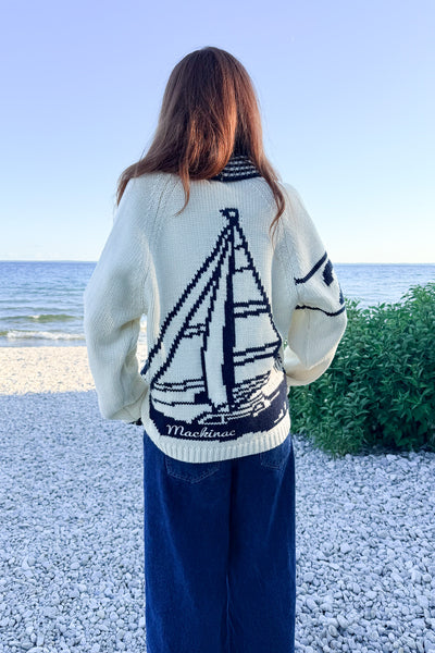 Sketchbook Sailboat Cardigan