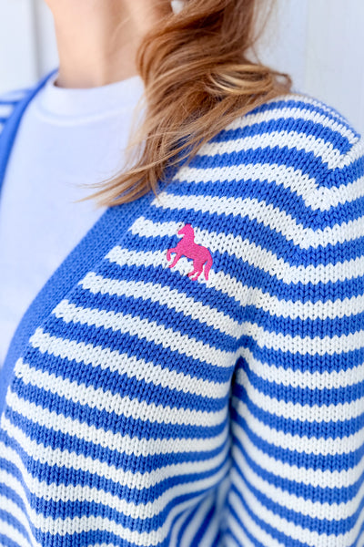 V-Neck Cardigan Sweater - Breaker Blue