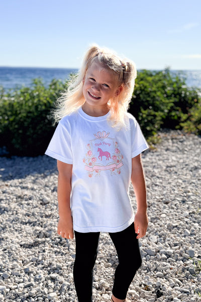 Youth Pony Crest T-Shirt - White