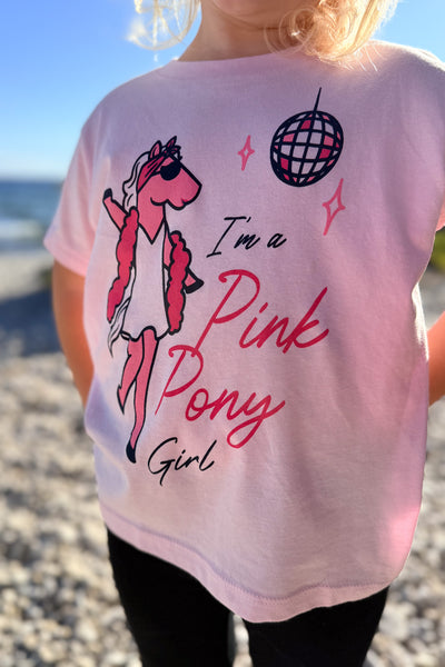 Youth Pony Girl T-Shirt - Soft Pink
