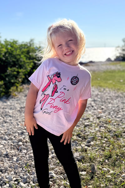 Youth Pony Girl T-Shirt - Soft Pink