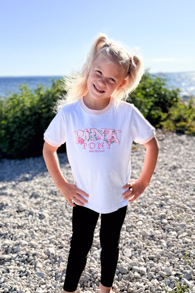Youth Spirit Floral Ringer T-Shirt-White