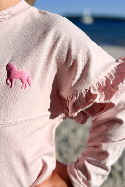 Youth Spirit Ruffle Jersey-Pink Frost